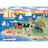 RoseArt – Mini-Shaped – Main Street – 500 Piece Jigsaw Puzzle for Adults(Beach Bonfire Gathering)
