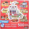 RoseArt – Mini-Shaped – Main Street – 500 Piece Jigsaw Puzzle for Adults(Main Street)