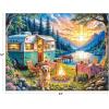 RoseArt – Kodak Premium – The Daily Grind Coffee Shop 350 Piece Jigsaw Puzzle – Cozy Autumn Coffee Shop Scene – Adult Puzzle – Finished Size Approx. 18″ x 24″, Made in USA(Sunset Camper)