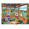 RoseArt – Kodak Premium – The Daily Grind Coffee Shop 350 Piece Jigsaw Puzzle – Cozy Autumn Coffee Shop Scene – Adult Puzzle – Finished Size Approx. 18″ x 24″, Made in USA(The Lake House)