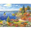 RoseArt – Kodak Premium – The Daily Grind Coffee Shop 350 Piece Jigsaw Puzzle – Cozy Autumn Coffee Shop Scene – Adult Puzzle – Finished Size Approx. 18″ x 24″, Made in USA(Lakeshore Living)