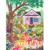 RoseArt – Olivia Gibbs – Coastal Cottage Town 300 Piece Jigsaw Puzzle, Serene Seaside Vacation Scene – Adult Puzzle – Finished Size Approx. 18″ x 24″, Made in USA(Floral Garden)