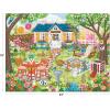 RoseArt – Olivia Gibbs – Coastal Cottage Town 300 Piece Jigsaw Puzzle, Serene Seaside Vacation Scene – Adult Puzzle – Finished Size Approx. 18″ x 24″, Made in USA(Easter Garden)