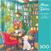 RoseArt – Olivia Gibbs – Coastal Cottage Town 300 Piece Jigsaw Puzzle, Serene Seaside Vacation Scene – Adult Puzzle – Finished Size Approx. 18″ x 24″, Made in USA(Home Library)