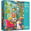 RoseArt – Olivia Gibbs – Coastal Cottage Town 300 Piece Jigsaw Puzzle, Serene Seaside Vacation Scene – Adult Puzzle – Finished Size Approx. 18″ x 24″, Made in USA(Home Library)