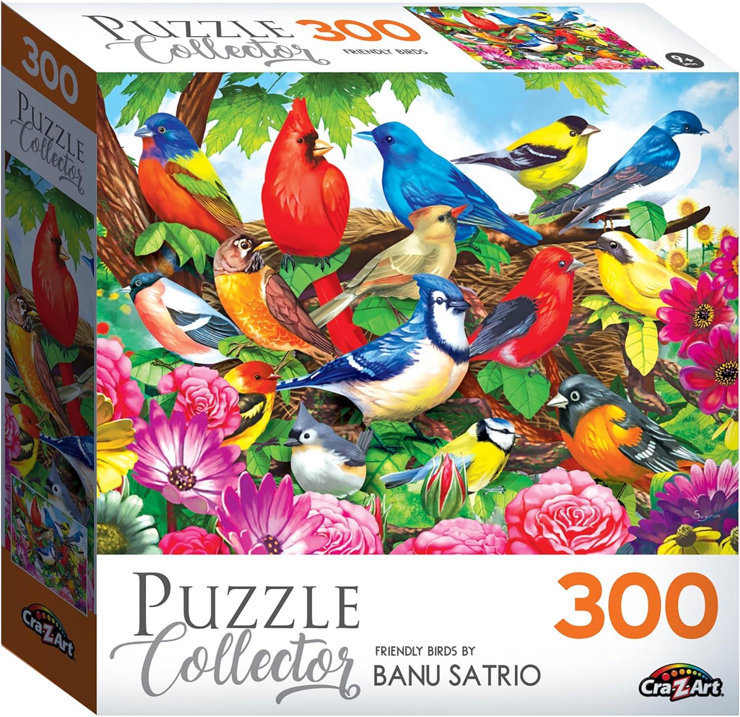 image:imageRoseArt Puzzle Collector Friendly Birds 300 XL Piece Jigsaw Puzzle for Adults