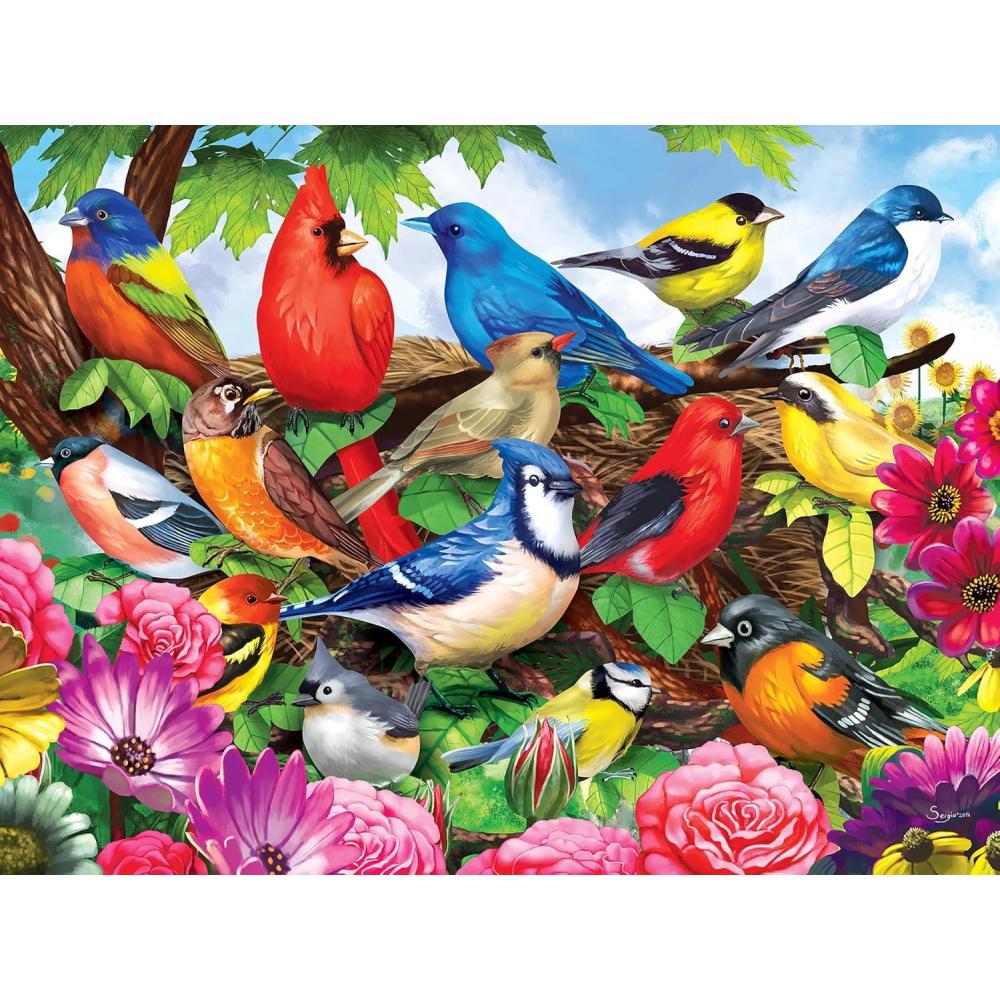 image:imageRoseArt Puzzle Collector Friendly Birds 300 XL Piece Jigsaw Puzzle for Adults