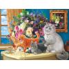 RoseArt – Fancy Cats -Tea by The Sea – 750 Piece Jigsaw Puzzle for Adults