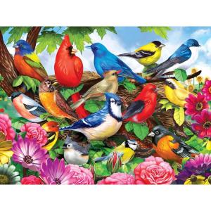 RoseArt – Puzzle Collector – Friendly Birds – 300 XL Piece Jigsaw Puzzle for Adults