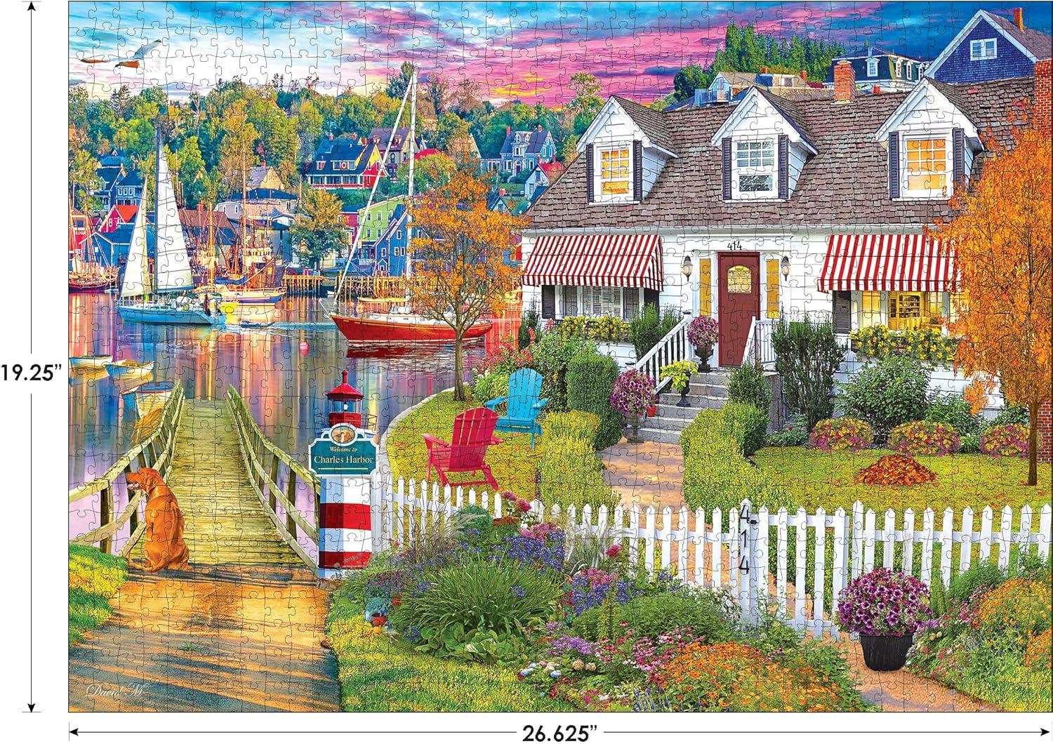 image:imageRoseArt Kodak Premium Cork Lakeside Home 1000 Piece Jigsaw Puzzle for AdultsCharles Harbor