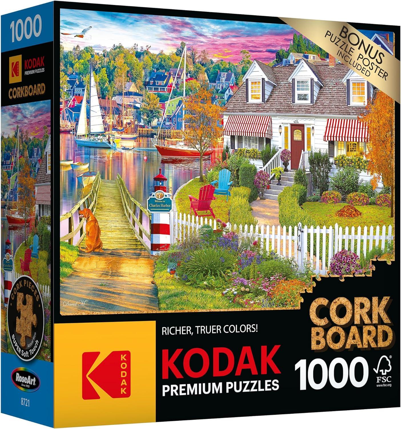 image:imageRoseArt Kodak Premium Cork Lakeside Home 1000 Piece Jigsaw Puzzle for AdultsCharles Harbor