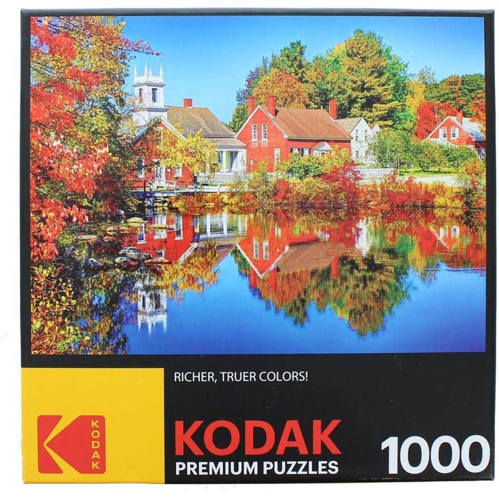 image:imageRoseArt  Kodak Premium  Autumn in Harrisville New Hampshire  1000 Piece Jigsaw Puzzle for Adults