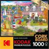 RoseArt – Kodak Premium Cork – Lakeside Home – 1000 Piece Jigsaw Puzzle for Adults(Charles Harbor)