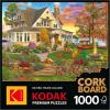 RoseArt – Kodak Premium Cork – Lakeside Home – 1000 Piece Jigsaw Puzzle for Adults(Lakeside Home)