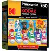 RoseArt – Kodak Premium Panoramic – Sneaky Pups All Stars – 750 Piece Jigsaw Puzzle for Adults(Sneaky Pups All Stars)