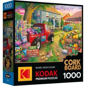 RoseArt – Kodak Cork – The Coffee Shop – 1000 Piece Jigsaw Puzzle for Adults(Farmhouse Market)