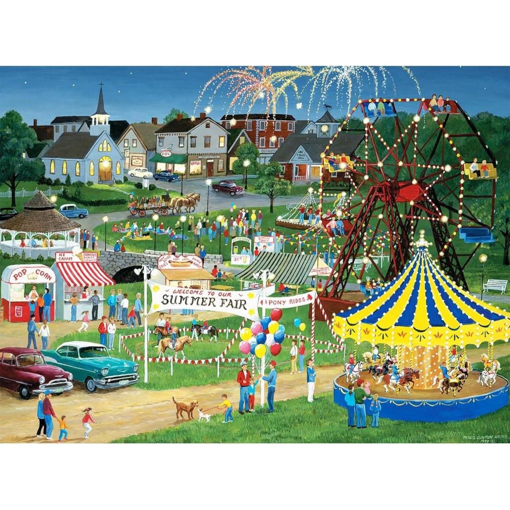 image:imageRoseArt  Kodak Premium Light Up  Country Fair  500 Piece Jigsaw Puzzle for AdultsCountry Fair